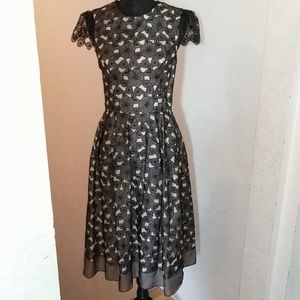 Jill Stuart Black/Blush Formal Party Dress 6